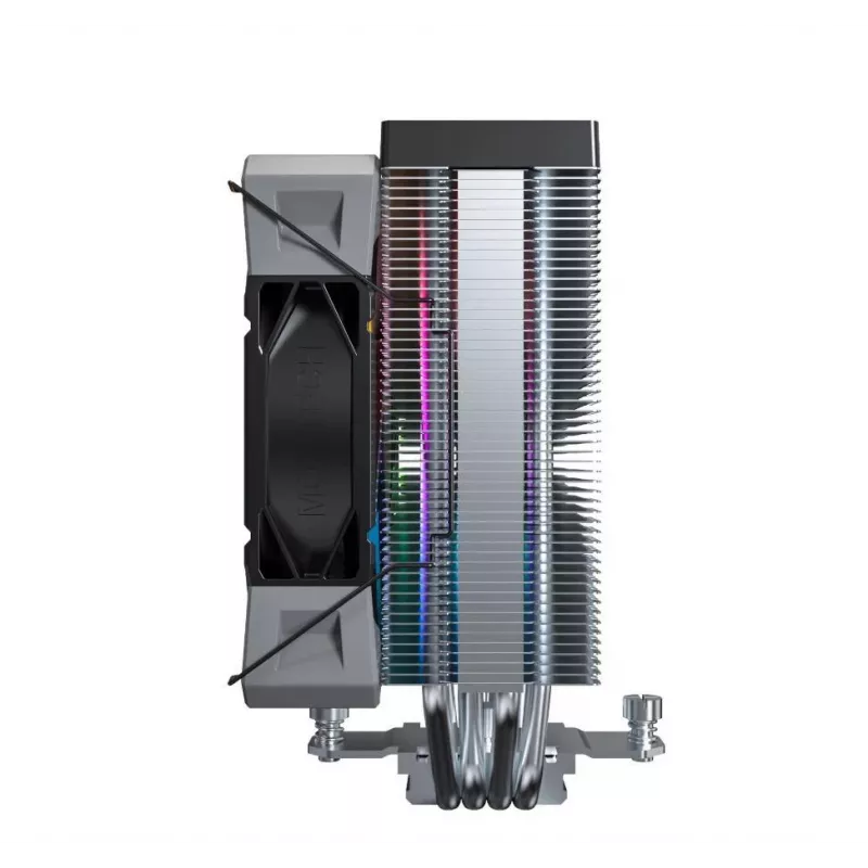 Air cooler Montech NX400 ARGB, 120 mm fan, FDB, 800–1950 RPM, TDP 270 W, Black
