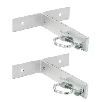Mast mount angle bracket Extralink KK200 with M8 U-bolts, stainless steel, max load 40 kg, pack of 2
