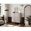 4D chest of drawers TRESSE 100x40x110 cashmere matt