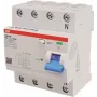 ABB Stotz S&J Residual-Current Circuit Breaker TypB 4P 63A,30mA,3kA,4TE F204B-63/0,03-4TE (2CSF204568R1630)