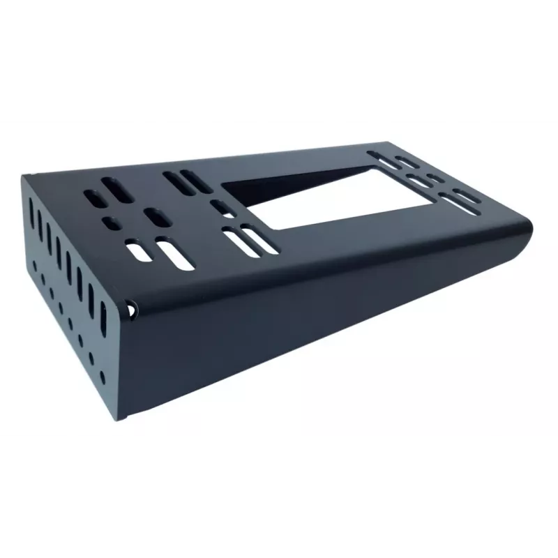 Mounting base for galvanized pole RAL7016 for NICE, FAAC, GENIUS, SOMFY, BFT, DEA, CAME, GISE drives