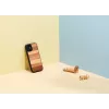 Protective smartphone case man and wood for iPhone 12 mini — black
