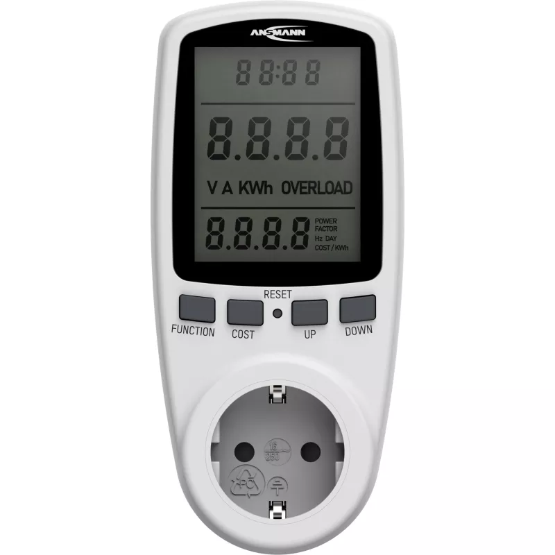 Energy cost meter ANSMANN APM2 120-0007 with LCD display