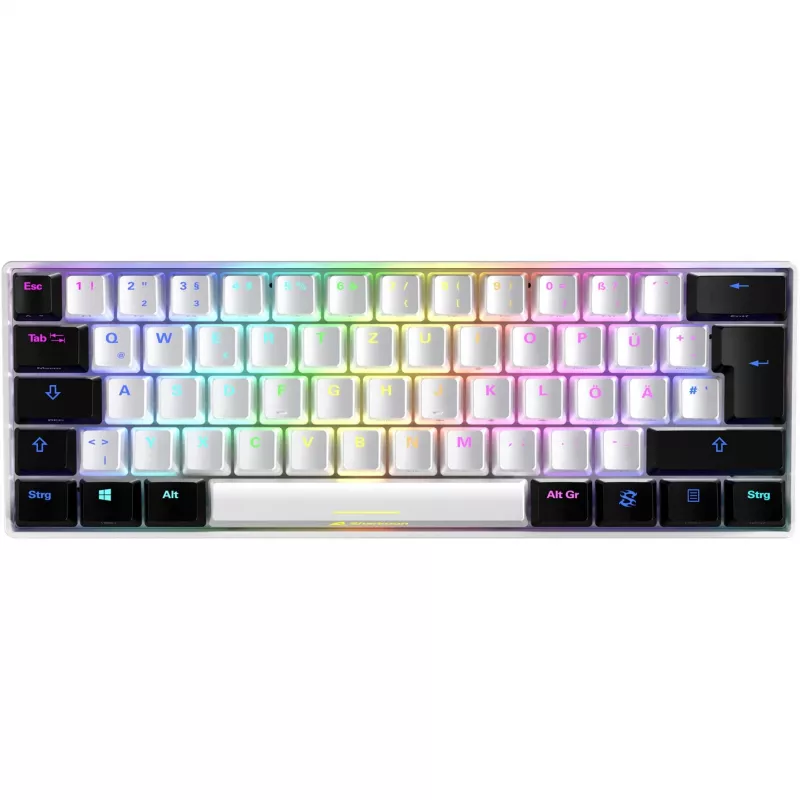 Sharkoon SGK50 S4 Keyboard Gaming USB QWERTZ German White RGB LED