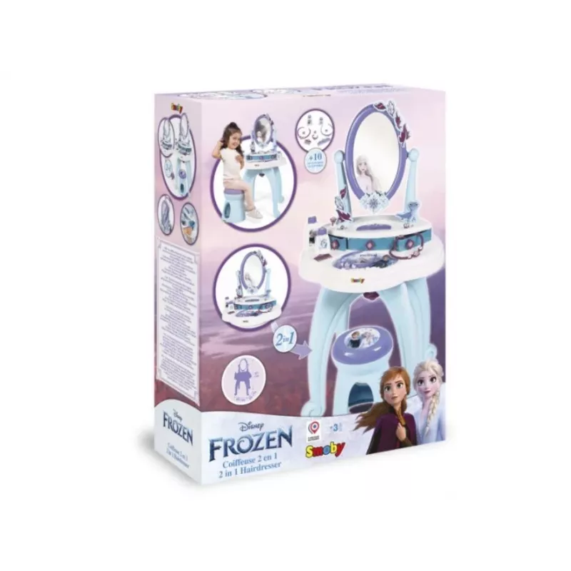 Smoby Frozen 2 In 1 Hairdresser Blue Purple 3 to 6 Years