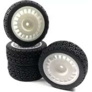 Absima 1 10 Rally Winded Complete Wheels Black 4 pc(s) (2510063)