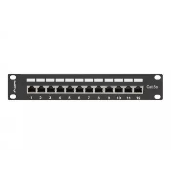 Patch panel 1U Lanberg PPF5-9012-B