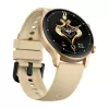 Smartwatch Zeblaze Btalk 3 Plus, round 1.39 inch IPS 360×360 touchscreen, 260 mAh, gold silicone strap