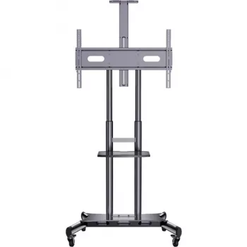 HAGOR HP Twin Stand HD - Cart - for Flat Screen / AV Equipment - Black - Screen Size: 140-213 cm (55-84) - Mounting Interface: to 800 x 500 mm (8210)