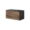 Cama living room furniture set ROCO 7 (3xRO3 + 2xRO6) antracite/wotan oak