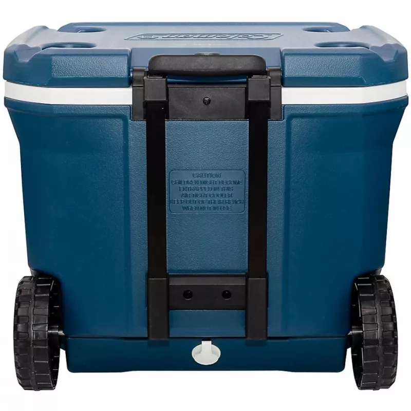 Coleman 50QT Xtreme Wheeled Cooler, Blue, Plastic, polyurethane (PU), Black, 47 l, 113 kg