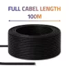 UTP patchcord cable QOLTEC CAT6 100 m black