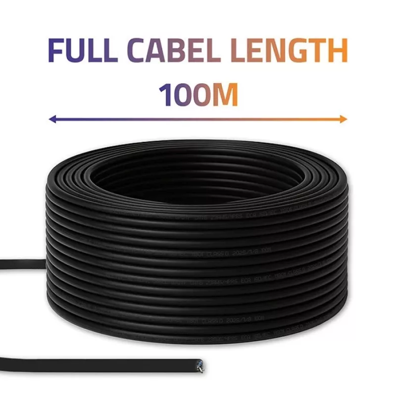 UTP patchcord cable QOLTEC CAT6 100 m black