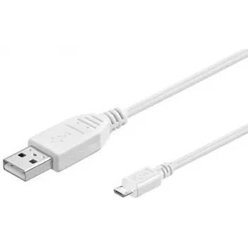 Microconnect USBABMICRO0,60W USB cable USB 2.0 0.6 m USB A Micro-USB B White