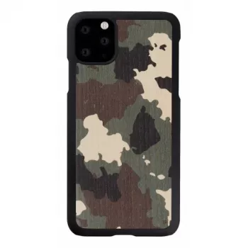 Smartphone case man and wood for iPhone 11 Pro Max — camouflage black