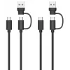 USB 3.2 Gen 1 (3.1 Gen 1) cable Speedlink SL-460101-BK, 3 m, USB A/USB C to USB C, black