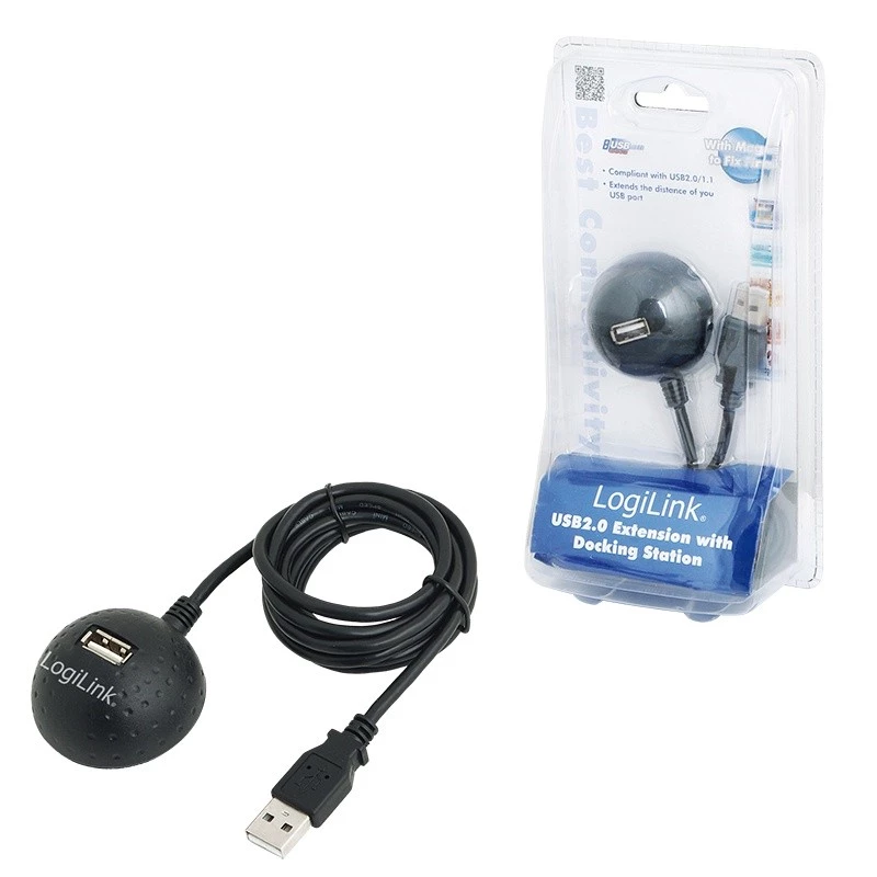 USB 2.0 Extension Cable with Docking Connector