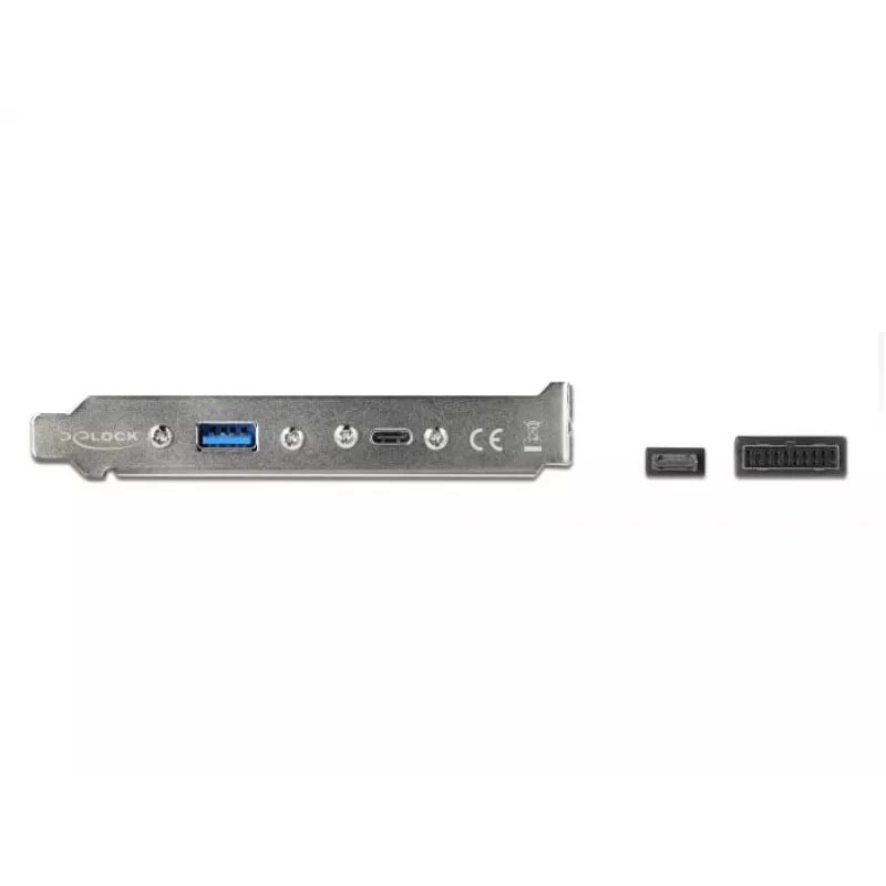 Slot Bracket DeLOCK 89934 with 1 x USB Type-C and 1 x USB Type-A Port