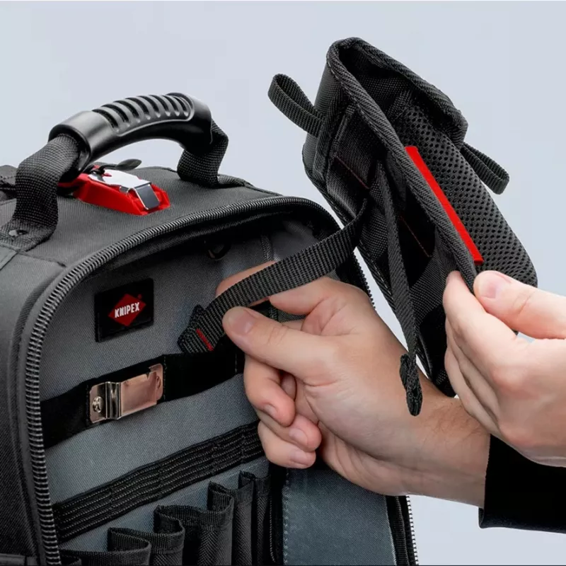 Tool Bag Knipex Modular Bag 00 19 50 LE Black/Red, empty, modular storage for tools