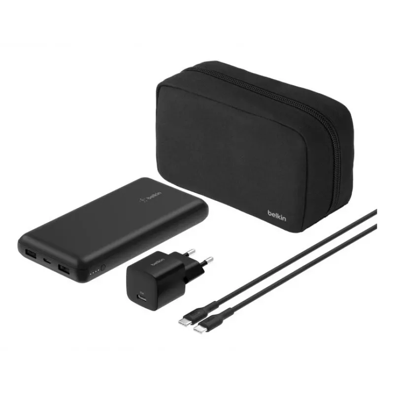 Belkin BoostCharge - Powerbank + AC-Power Supply - 20000 mAh - PD - 3 Output Ports (24 pin USB-C, 2 x USB)
