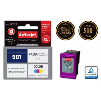 Compatible ink cartridge ActiveJet AH-901CR Colour (High XL, dye-based, 21 ml, Cyan/Magenta/Yellow)