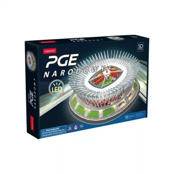 3D Puzzle cubicfun PGE National LED Model 306-L541H — LED-illuminated architectural paper model