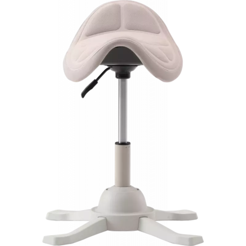 Up Up Toronto ergonomic balance stool White, Ivory fabric, longer gas lift