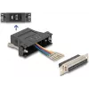 DELOCK assembly kit: D-Sub 25 pin female to RJ12 female connector, black
