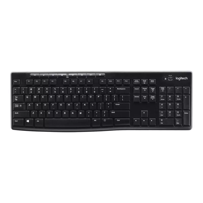 Logitech K270 Wireless Keyboard with Unifying Receiver in Black