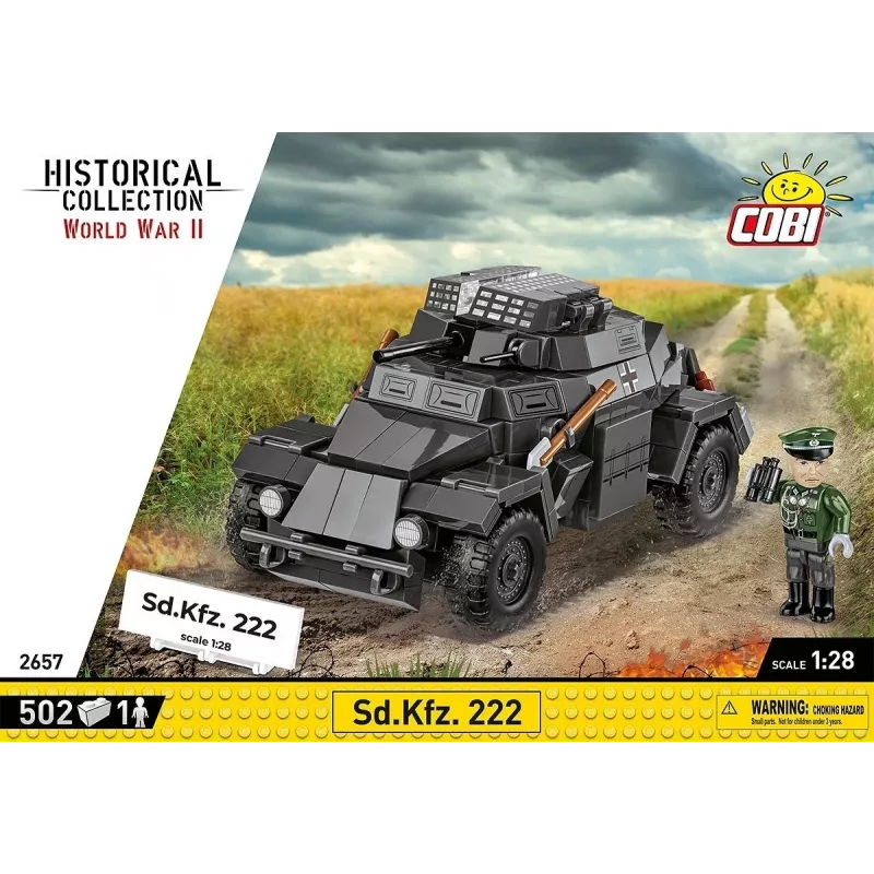 Cobi Blocks Sd.Kfz 222 model kit COBI-2657 — 502 blocks
