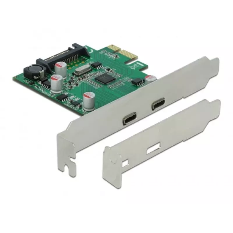 DeLOCK PCI Express x1 Card to 2 x USB Type-C™ female