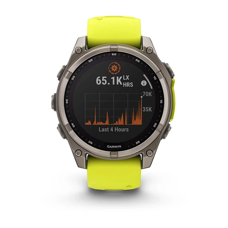 Garmin fenix 8 3.3 cm (1.3) 47 mm Digital 260 x 260 pixels Touchscreen Titanium Wi-Fi GPS (satellite)