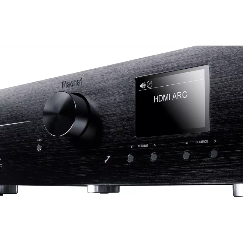 Stereo receiver Magnat MC 400 — 2.0 channels, 40 W per channel, CD player, Wi‑Fi, Bluetooth, DAB/FM, Ethernet (black)