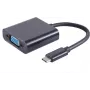 Video Cable Adapter USB Type-C VGA D-Sub Black S/CONN 14-05006