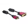 HDMI - DVI Cable DeLOCK 84343 3.0m male / male