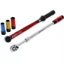 Wheel change tool set Gedore R69003000 — 5-piece torque wrench assortment, black/red