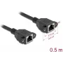 Networking Cable DeLOCK 90783 Black 0.5m Cat6a S/FTP RJ-45