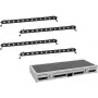 LED bar set EUROLITE 4x LED BAR-12 QCL RGBA with flight case