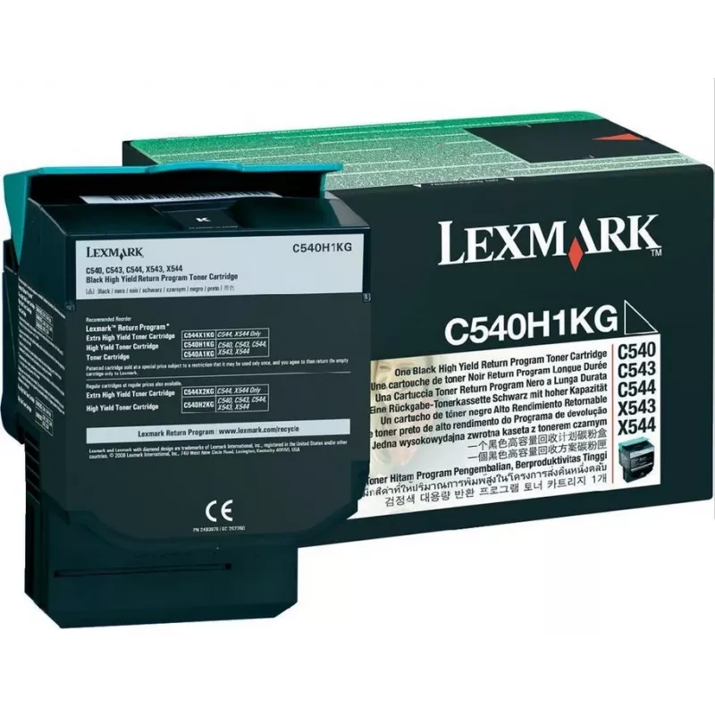 Toner Lexmark HY black LCCP C540 2500p