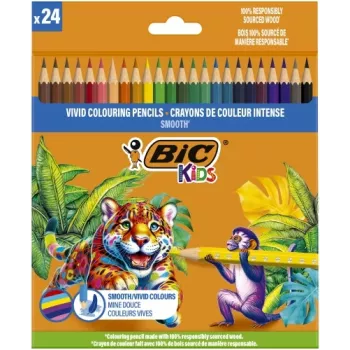 BIC Colored pencils Kids Smooth 24 colours set