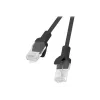 Networking cable LANBERG PCU6-10CC-1000-BK RJ-45 Cat6 U/UTP 10 m Black