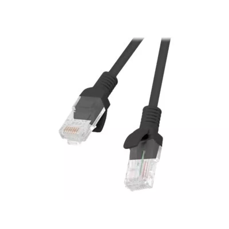 Networking cable LANBERG PCU6-10CC-1000-BK RJ-45 Cat6 U/UTP 10 m Black
