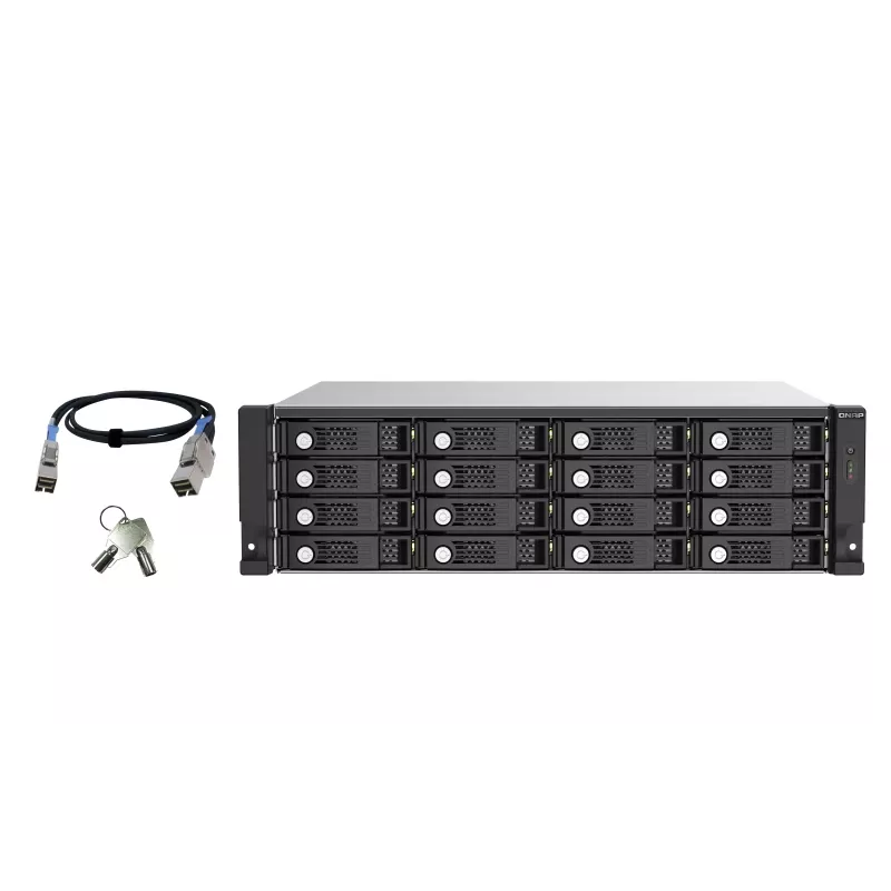 QNAP TL-R1620Sep-RP HDD enclosure Black, Grey 2.5/3.5 inch