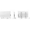 AENO Premium Eco Smart Heater, 700W, Tempered glass, Infrared+convection heating type, Led display Plug type: Europe (E/F type), WHITE