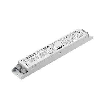 LED driver ballast Osram QT-FIT8 3X18, 4X18 — lifetime 50,000 h, AC 198–264 V, 50/60 Hz, -15–50 °C, width 40 mm, depth 280 mm, height 28 mm