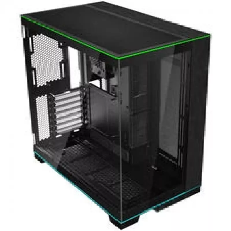 Lian Li O11 Dynamic EVO RGB PC-Enclosure Bundle, Midi-Tower, ARGB, Tempered Glass + 6x UNI FAN SL-INF Reverse Blade Fan - black