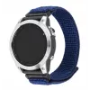 Replacement Sporty Strap FIXED for Garmin QuickFit 22 mm — Dark Blue Nylon, 160–210 mm