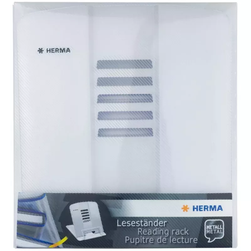 Book Holder HERMA 19963 White Metal