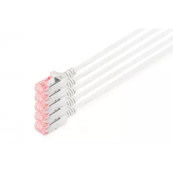 Network Cable Digitus CAT 6 U/FTP Slim patch cord RJ-45 Cat6 10m Grey