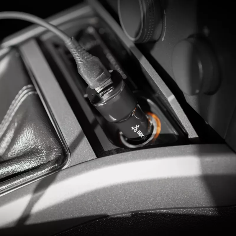 Car charger SBOX CC-038 38W Black — dual-port USB power adapter for vehicle